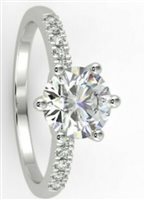 Anello Recarlo Donna in Oro bianco Diamante 0.39 Ct R01SP014/039-14 - R01SP014/039-14